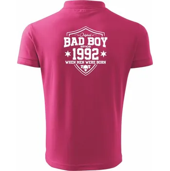 Pánská košile Bad boy since 1992 - Polokošile pánská Pique Polo 203 - M ( Purpurová )