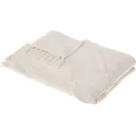 Atmosphera Přehoz na postel INCA, 130 x 180 cm, bavlna, béžová barva