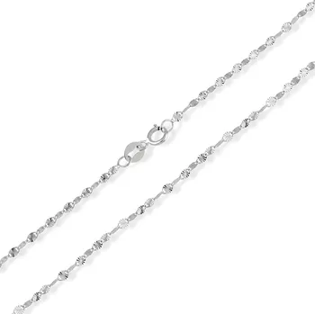 Řetízek Lillian Vassago Zlatý unisex řetízek typu Pancer, plný LLV31-GCH037 Barva zlata: Bílá, Délka řetízku: 42 cm