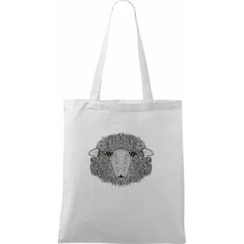 Ovce kresba - Taška bavlněná - 42 x 38 cm ( Bílá )