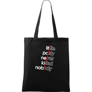 Nákupní taška Little party - Taška bavlněná - 42 x 38 cm ( Černá )