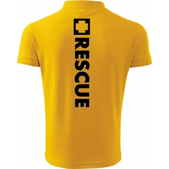 Pánská košile Hranatý kříž - Rescue - Polokošile pánská Pique Polo 203 - S ( Žlutá )
