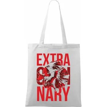 Fish extra - Taška bavlněná - 42 x 38 cm ( Bílá )