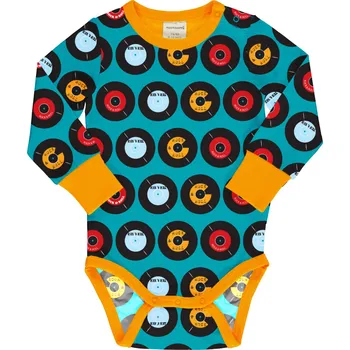 Kojenecký body Dětské body s dlouhým rukávem LP desky Maxomorra Velikost: 62/68