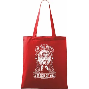 The Best Version Of You - Taška bavlněná - 42 x 38 cm ( Červená )