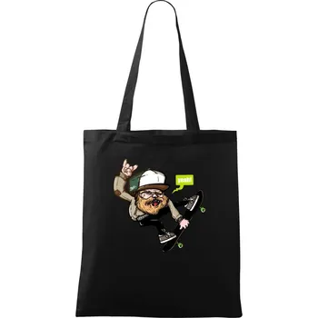 Skate lumberjack - Taška bavlněná - 42 x 38 cm ( Černá )