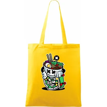 Saláťák na skejtu - Taška bavlněná - 42 x 38 cm ( Žlutá )