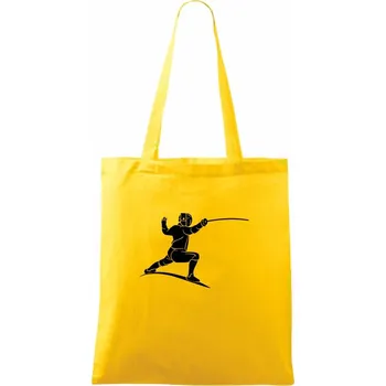 Šermíř postava - Taška bavlněná - 42 x 38 cm ( Žlutá )