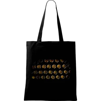 Nákupní taška Starý psací stroj - Taška bavlněná - 42 x 38 cm ( Černá )