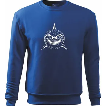 Chlapecké tričko Geometrie - žralok tvář - Mikina Essential dětská - 158 cm/12 let ( Královská modrá )