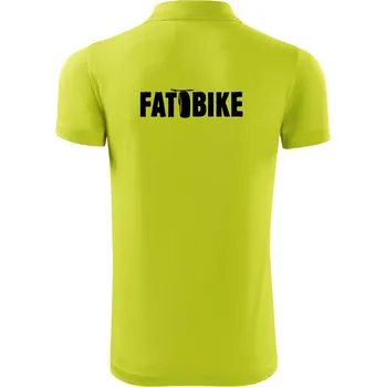 Pánská košile Fat bike nápis - Polokošile Victory sportovní (dresovina) - 2XL ( Limetková )