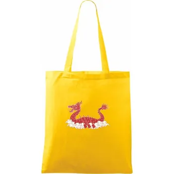 Dračí lodě ornament - Taška bavlněná - 42 x 38 cm ( Žlutá )
