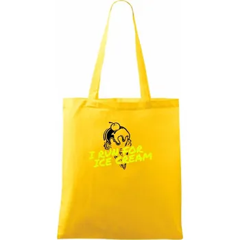 I Run for Ice Cream - Taška bavlněná - 42 x 38 cm ( Žlutá )