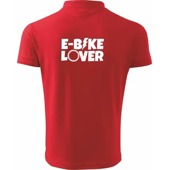 Pánská košile E-bike lover - Polokošile pánská Pique Polo 203 - 2XL ( Červená )