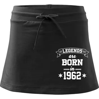 Dámská sukně Legends are born in 1962 - Sportovní sukně - two in one - XL ( Černá )