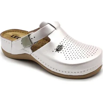 Dámská obuv Leon 900 Dámská pracovní kožená zdravotní obuv - Perlová Velikost: 40