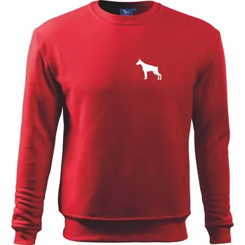 Chlapecké tričko Dobrman ikona prso - Mikina Essential dětská - 146 cm/10 let ( Červená )