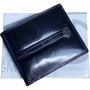 Peněženka Pánská kožená peněženka Gian Marco Venturi černá