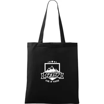 Nákupní taška King of Winter - Taška bavlněná - 42 x 38 cm ( Černá )