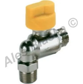 Ventil EMIFLEX - Itálie | Bezpečnostní kohout (ventil) na plyn rohový (plynový) - 1/2"x1/2" 65152