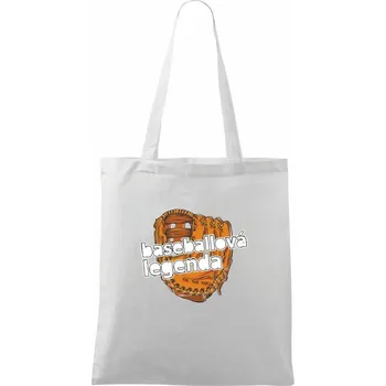 Baseballová legenda - Taška bavlněná - 42 x 38 cm ( Bílá )