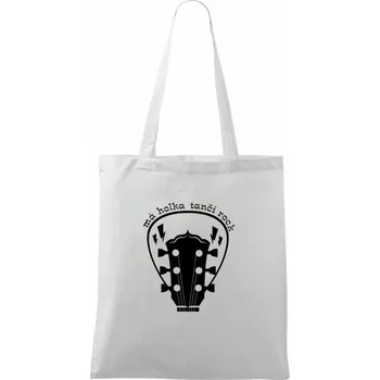 Má holka tančí rock - Taška bavlněná - 42 x 38 cm ( Bílá )