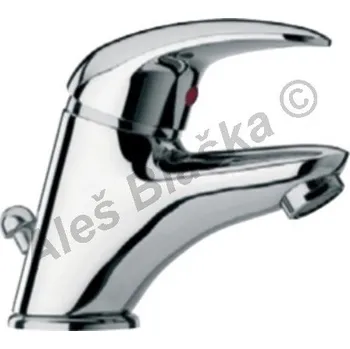 Vodovodní baterie PAINI - Itálie | GEOS LUXUS 65.211 páková stojánková umyvadlová s výpustí (vodovodní baterie) - CHROM GLUX65.211