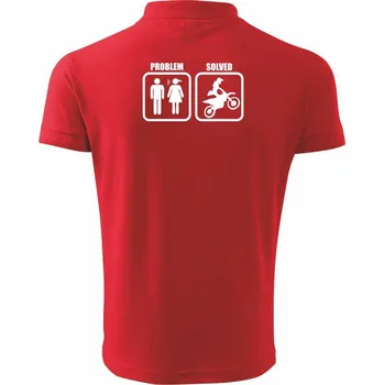 Pánská košile Problem - Freestyle - Polokošile pánská Pique Polo 203 - S ( Červená )