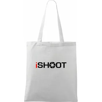 Nákupní taška iShoot - Taška bavlněná - 42 x 38 cm ( Bílá )