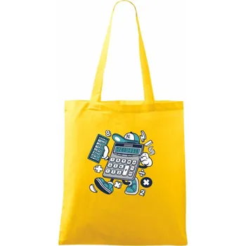 Kalkulátor - Taška bavlněná - 42 x 38 cm ( Žlutá )