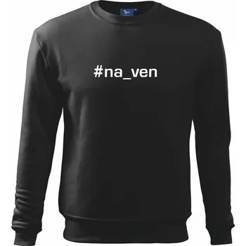 #na_ven - Mikina Essential dětská - 158 cm/12 let ( Černá )