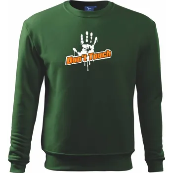 Don't touch - Mikina Essential dětská - 158 cm/12 let ( Lahvově zelená )