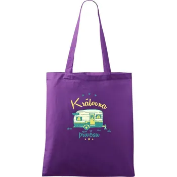 Královna přívěsu - Taška bavlněná - 42 x 38 cm ( Fialová )