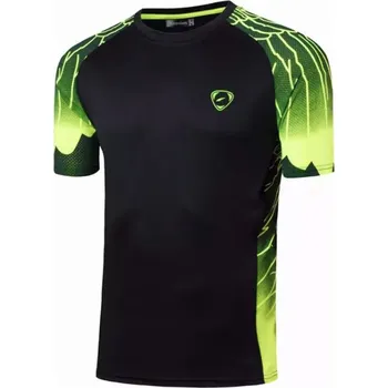 Badmintonový dres černo-zelený