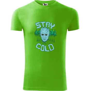 Pánské tričko Stay cold (Pecka design) - Viper FIT - Pánské zůžené tričko - M ( Apple Green )
