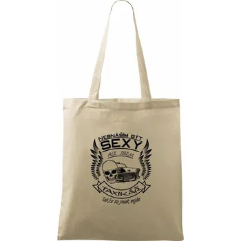 Nákupní taška Nesnáším být sexy - taxikář - Taška bavlněná - 42 x 38 cm ( Naturální )