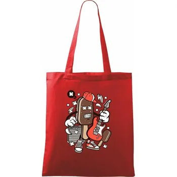 Nákupní taška Rockový nanuk - Taška bavlněná - 42 x 38 cm ( Červená )