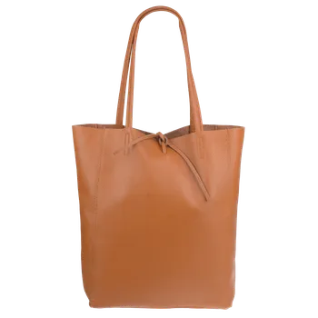 Kabelka NovaKabelka.cz Kožená italská kabelka Annalisa Camel Chiaro