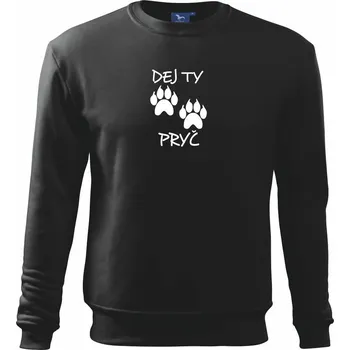 Chlapecké tričko Dej ty tlapy pryč - Mikina Essential dětská - 158 cm/12 let ( Černá )