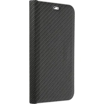 Pouzdro na mobilní telefon Forcell Luna Book Carbon pro Samsung Galaxy Xcover 4 černé