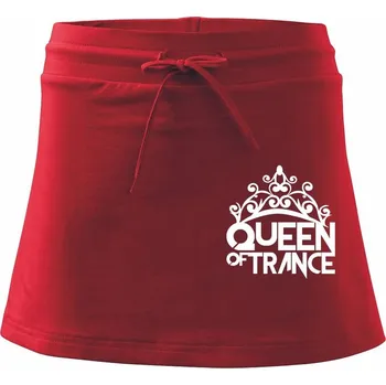 Dámská sukně Queen of Trance - Sportovní sukně - two in one - XL ( Červená )