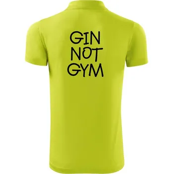 Pánská košile Gin not Gym - Polokošile Victory sportovní (dresovina) - 3XL ( Limetková )