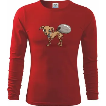 Chlapecké tričko Vláda vs. Občan (Hana-creative) - Triko dětské Long Sleeve - 122 cm/6 let ( Červená )