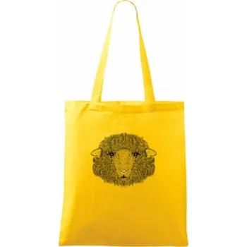 Nákupní taška Ovce kresba - Taška bavlněná - 42 x 38 cm ( Žlutá )