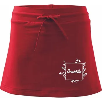 Dámská sukně Družička - Sportovní sukně - two in one - XL ( Červená )