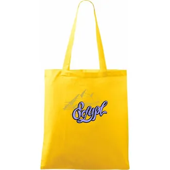 Egypt Lettering - Taška bavlněná - 42 x 38 cm ( Žlutá )