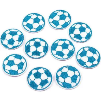 Nažehlovačka fotbalový míč Tyrkysovobílý (Nažehlovačka fotbalový míč Tyrkysovobílý)