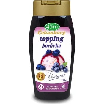 4Slim Čekankový topping borůvka 330 g