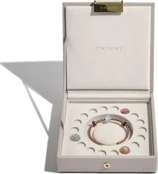 Šperkovnice Stackers Pandora Taupe Charm Box šedá/béžová