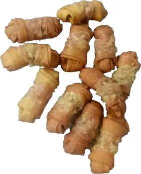 Pamlsek pro psa JUKO petfood Buvolí uzel uzený obalený kuřecím masem 6 cm 10 ks